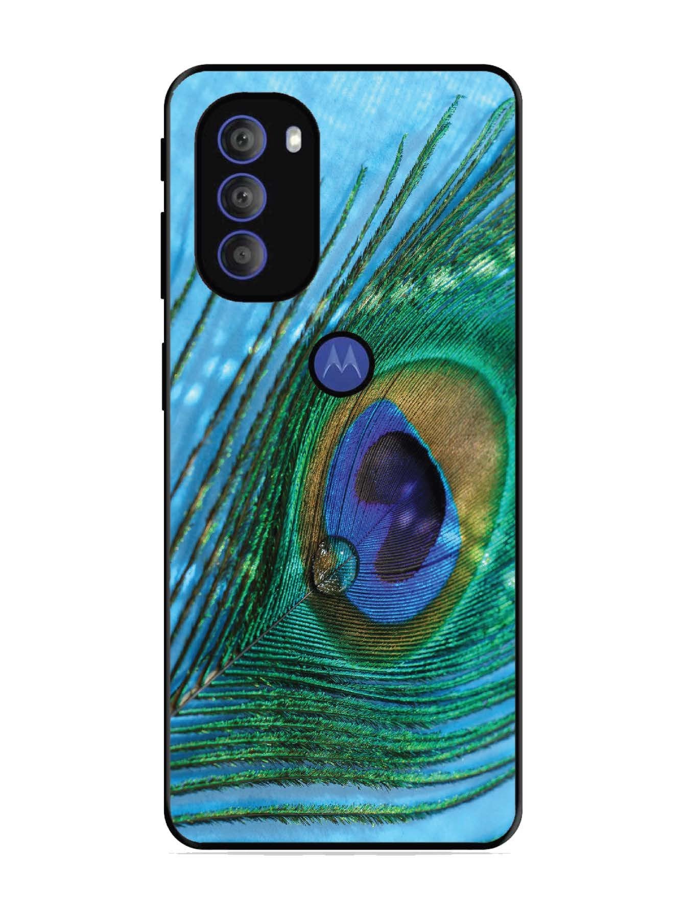 Motorola Moto G71 5G A drop on Peacock Feather