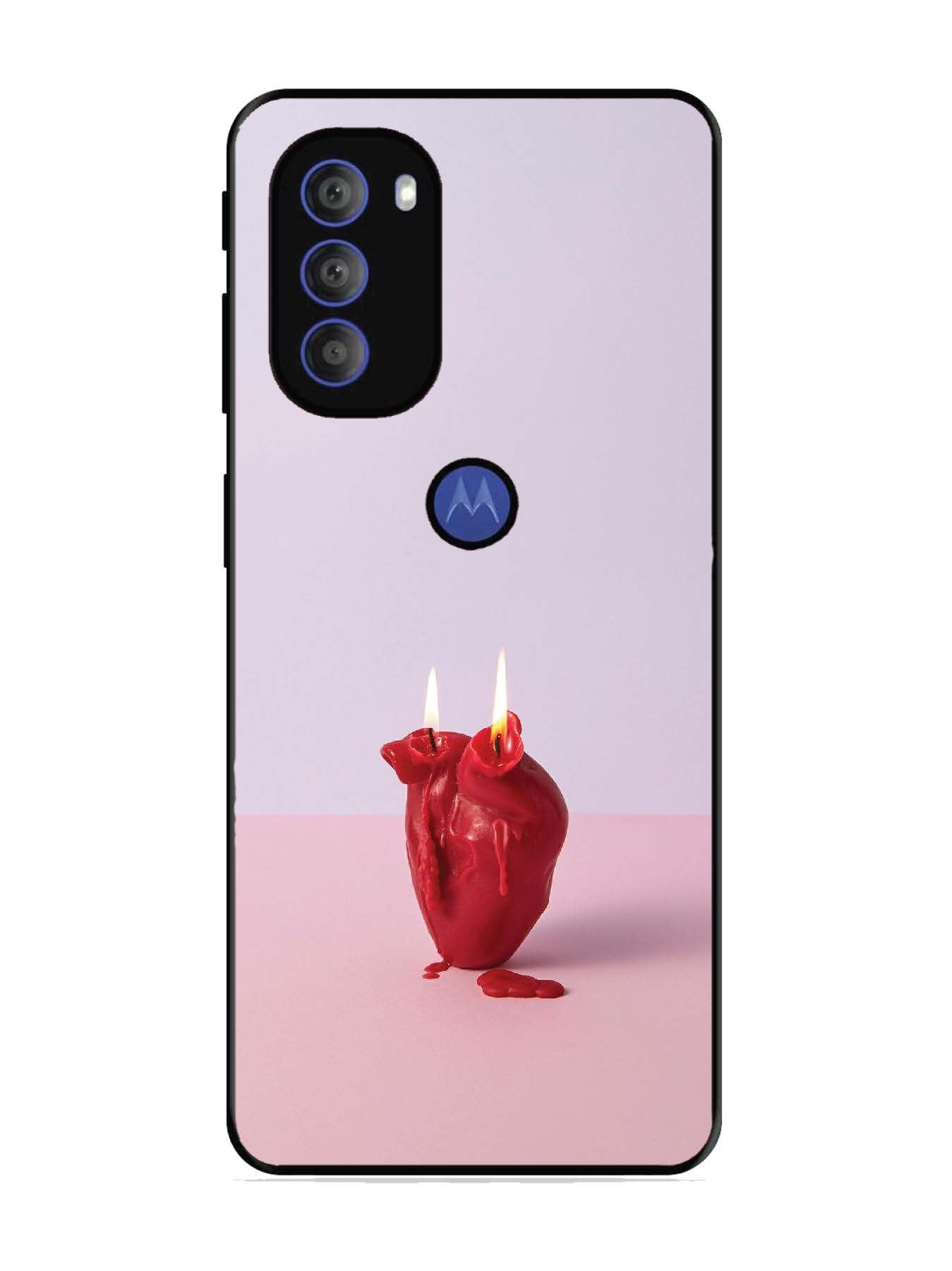 Motorola Moto G71 5G A Lighted Heart Candle