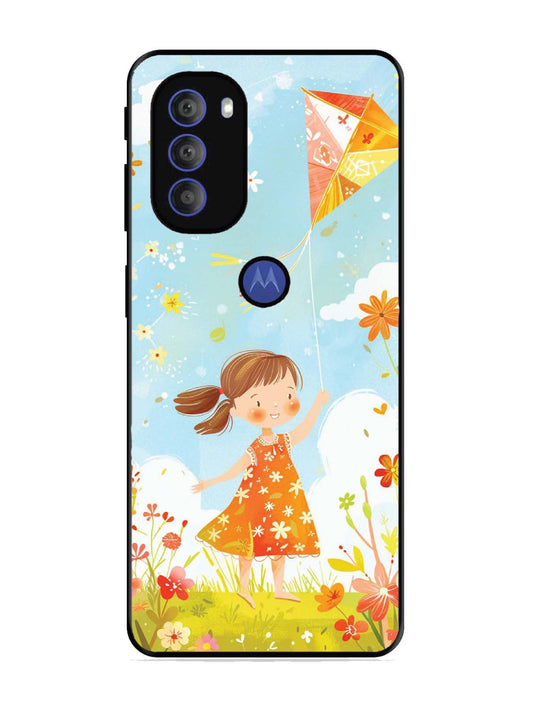 Motorola Moto G71 5G Little Girl Kite Flying