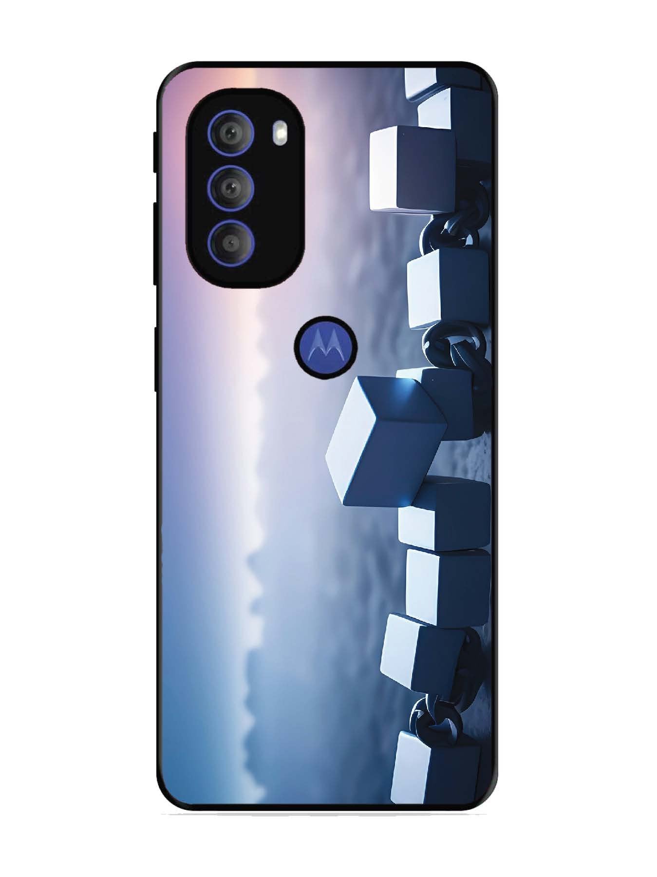 Motorola Moto G71 5G Minimalist Blockchain Cube Chain