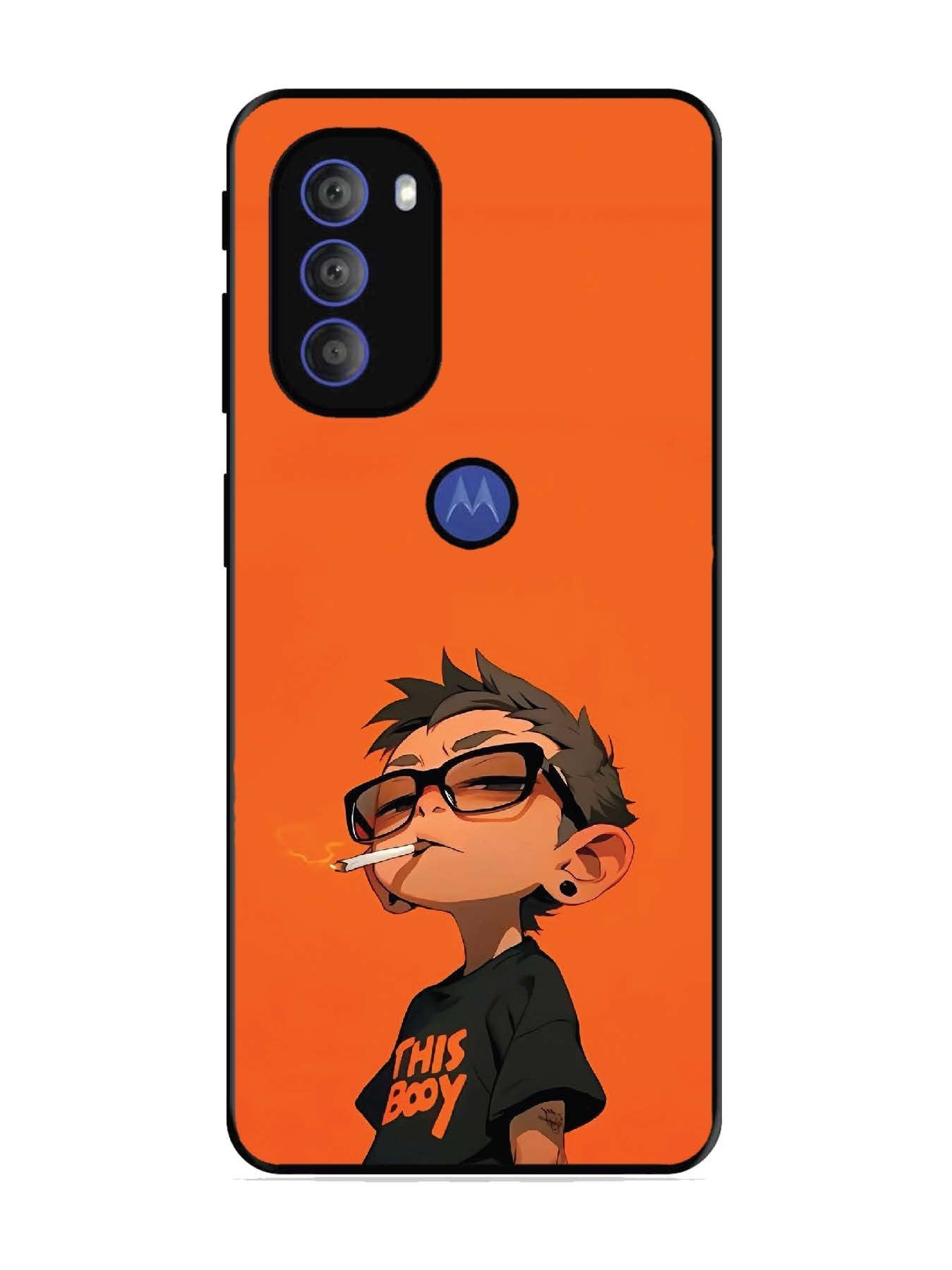 Motorola Moto G71 5G Vibrant Orange Attitude Cartoon