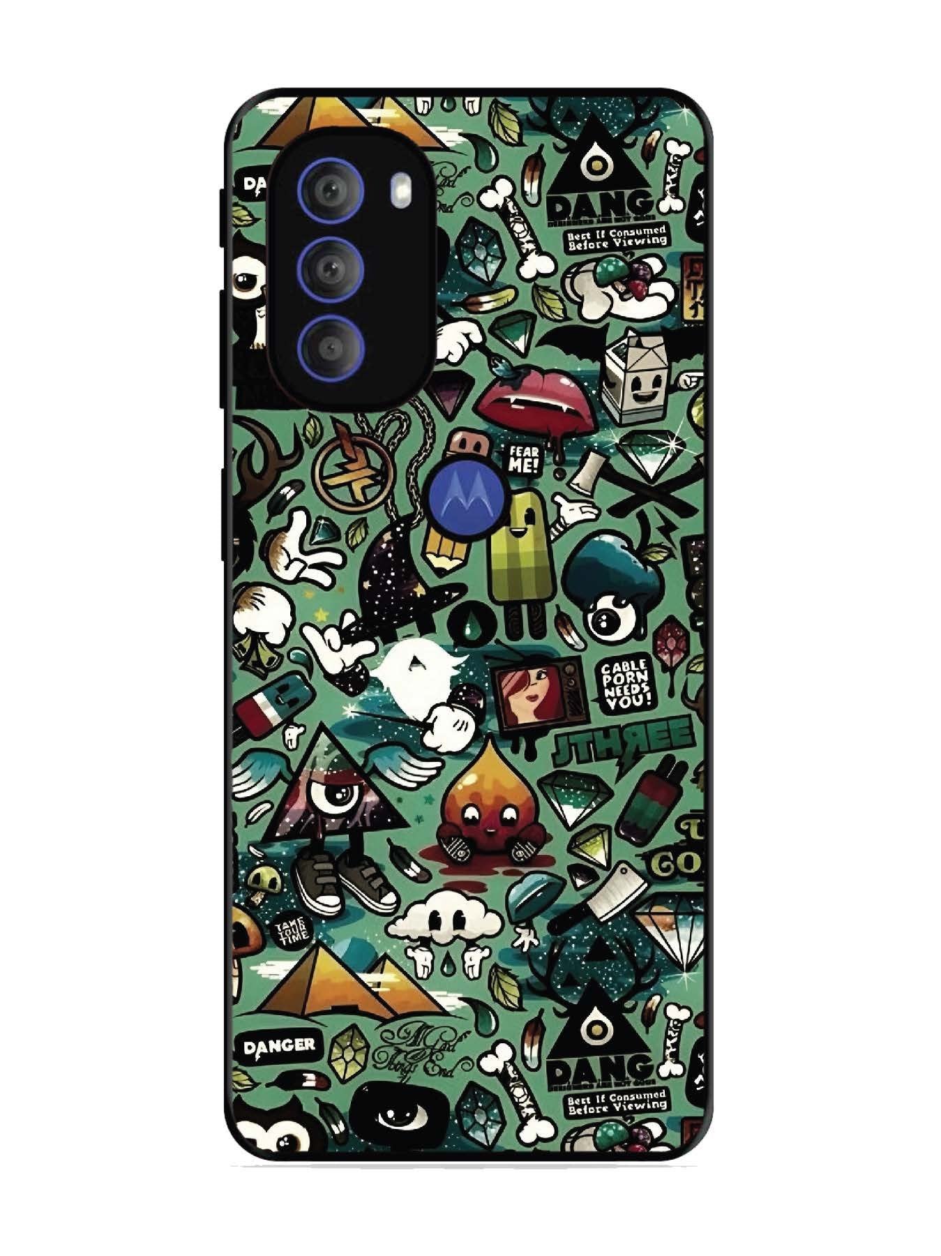Motorola Moto G71 5G Pop Art Doodle Graffiti Collage