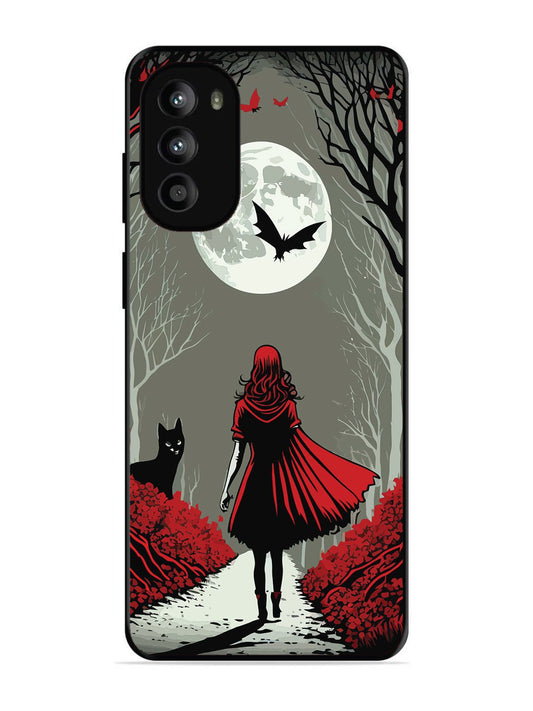 Motorola Moto G82 Scarlet Girl in Red Forest