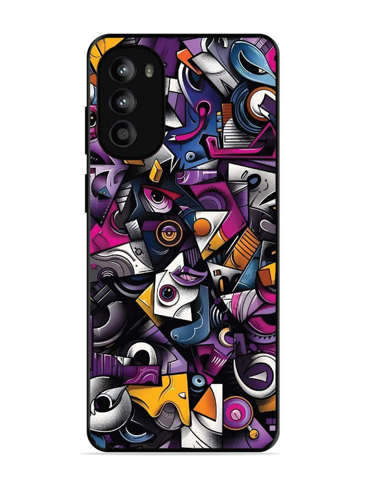 Motorola Moto G82 Abstract Geometric Graffiti Chaos