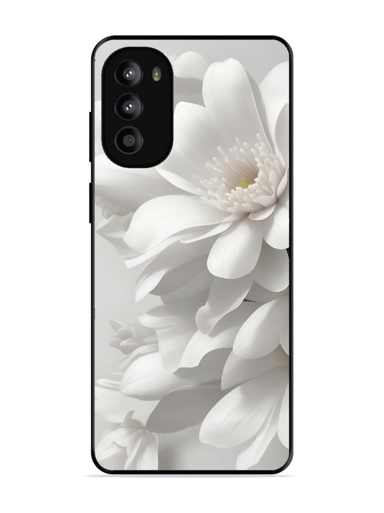 Motorola Moto G82 Soft Focus Purity white Flower