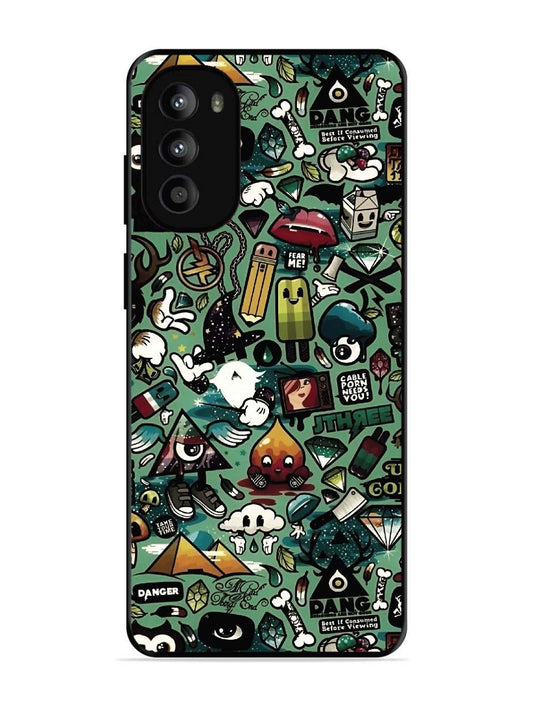 Motorola Moto G82 Pop Art Doodle Graffiti Collage