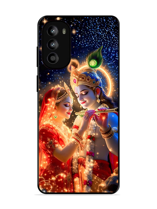 Motorola Moto G82 | 2D Metal | Radha Krishna posing with flute | MO-G82-462