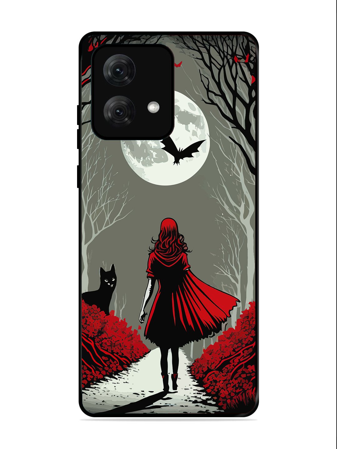 Motorola Moto G84 Scarlet Girl in Red Forest
