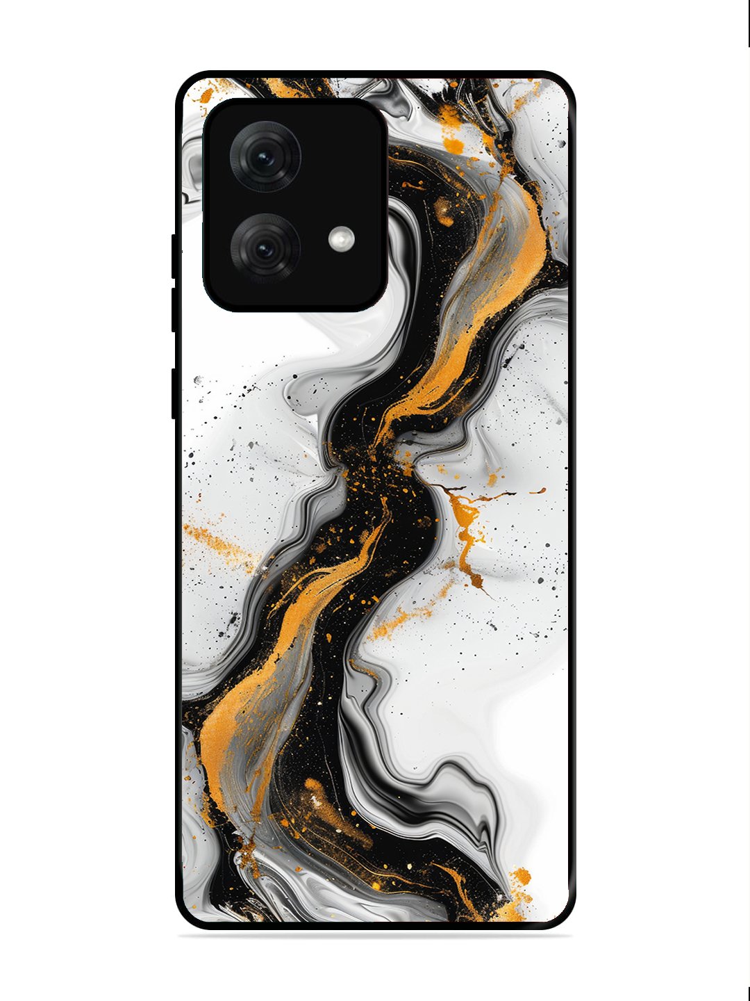 Motorola Moto G84 Black And Golden Marble Essence