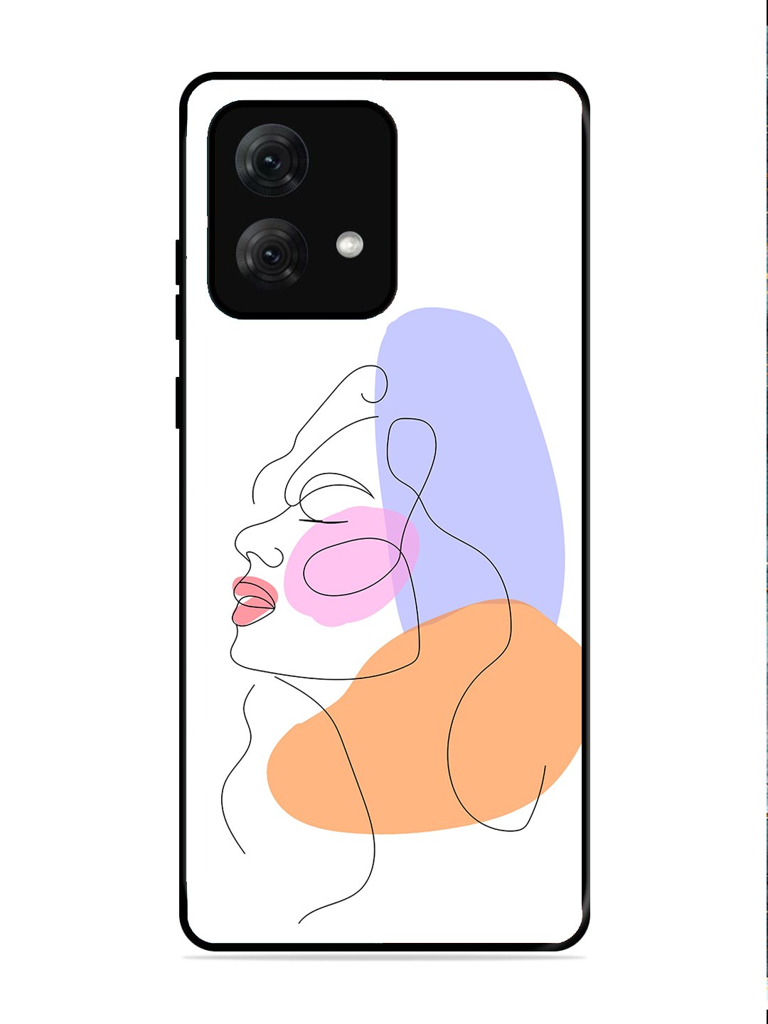 Motorola Moto G84 Line Art Girl Face