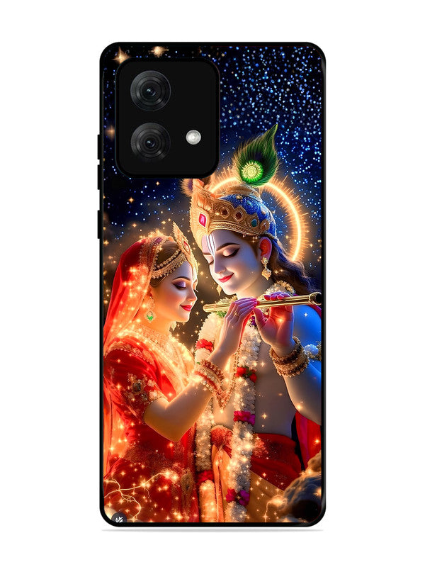Motorola Moto G84 | 2D Metal | Radha Krishna posing with flute | MO-G84-462