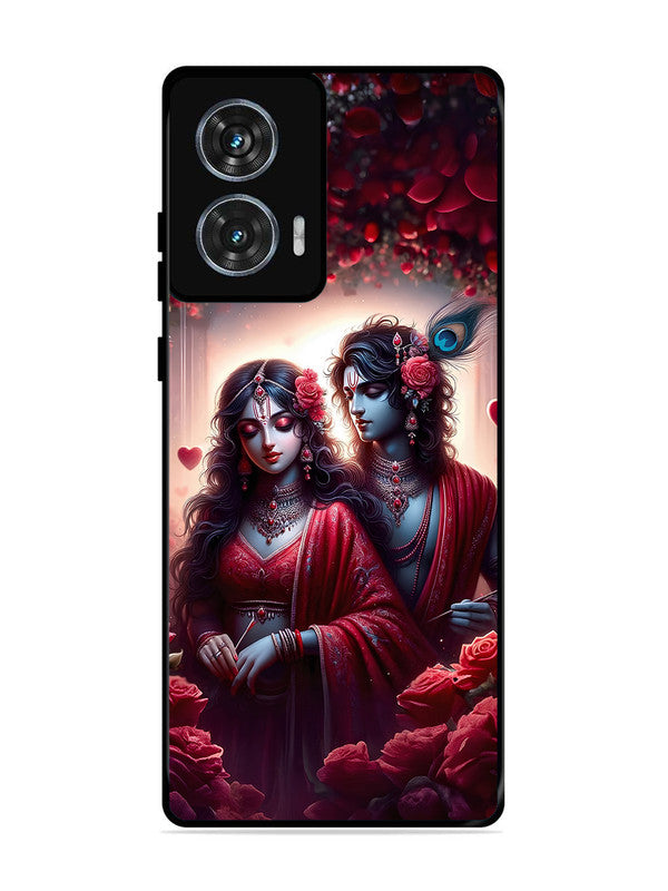 Motorola Moto G85 | 2D Metal | Couples in Red theme like Radha Krishna | MO-G85-458
