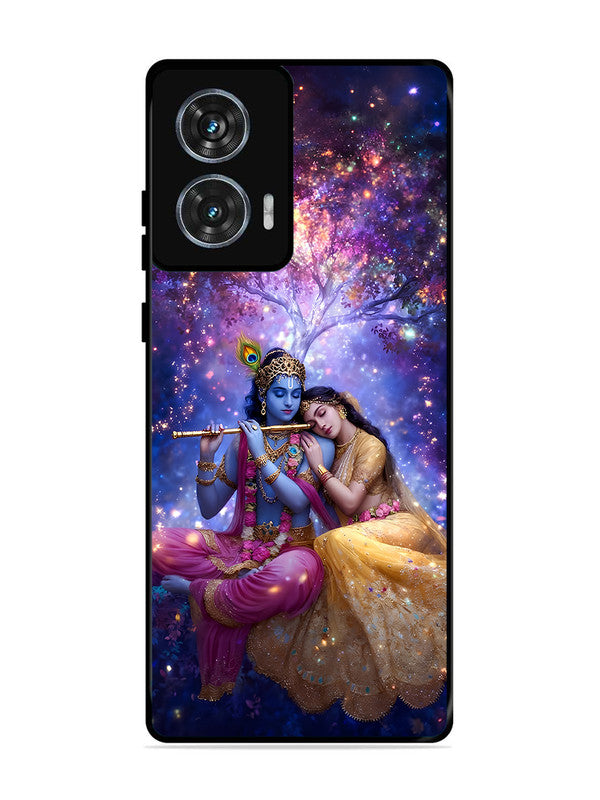 Motorola Moto G85 | 2D Metal | Radha Krishna Enjoying Flute | MO-G85-459