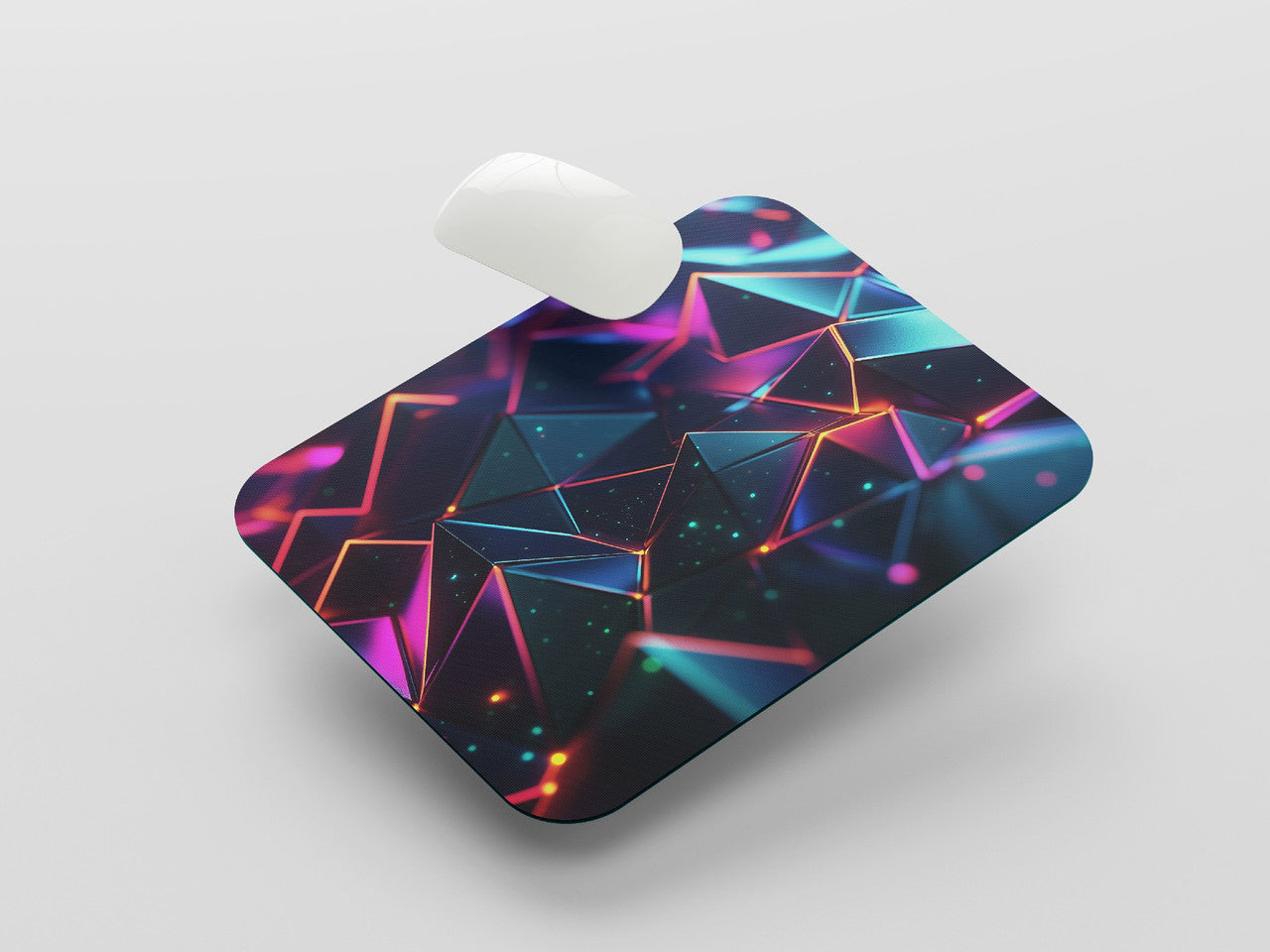 3D Abstract Polygon Mousepad