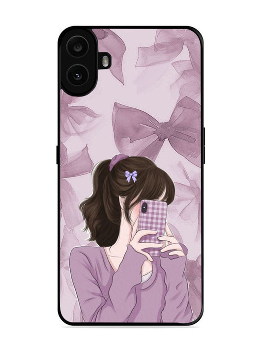 Nothing CMF Phone 1 Pinky Girl taking selfie