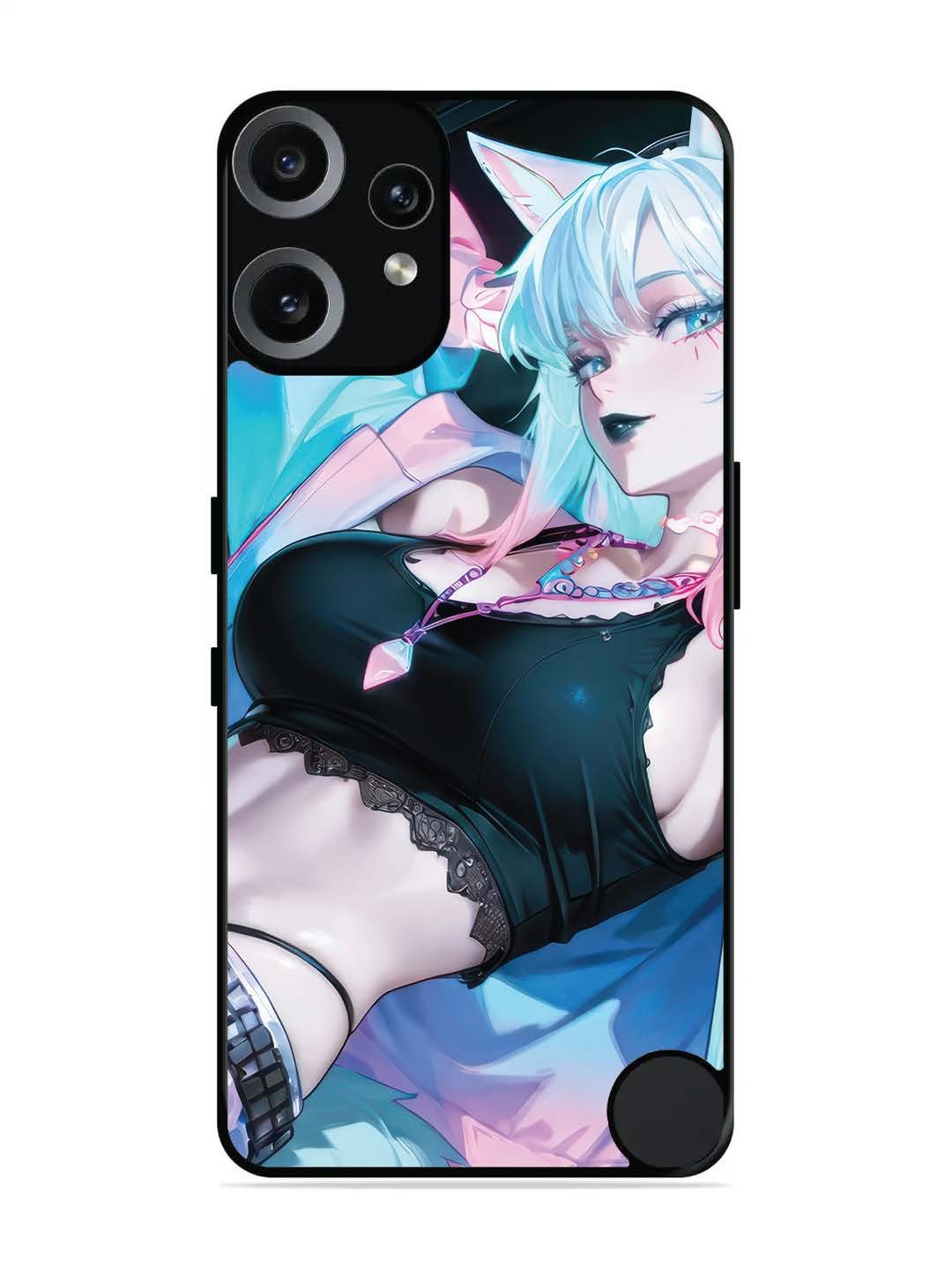 Nothing CMF Phone 2 Pro anime girl fox headpohone white Hair