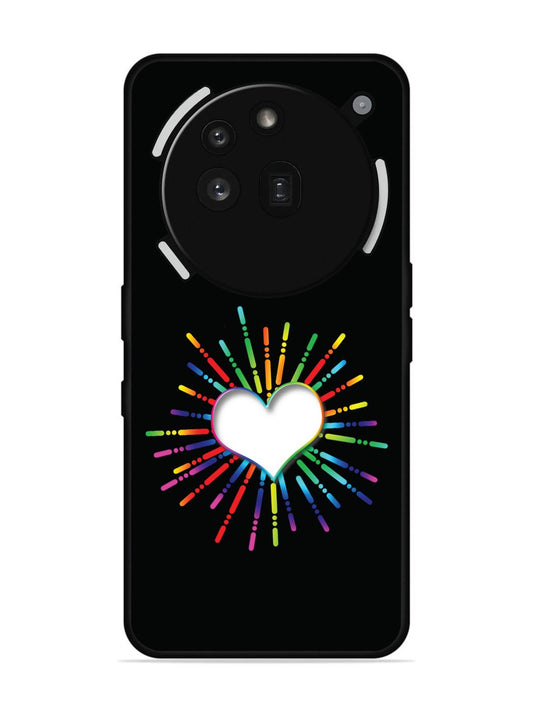 Nothing Phone 3a Pro 5G Colourful Heart on Black