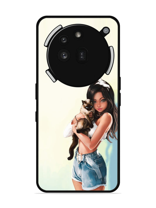 Nothing Phone 3a Pro 5G Cute Girl with Cat