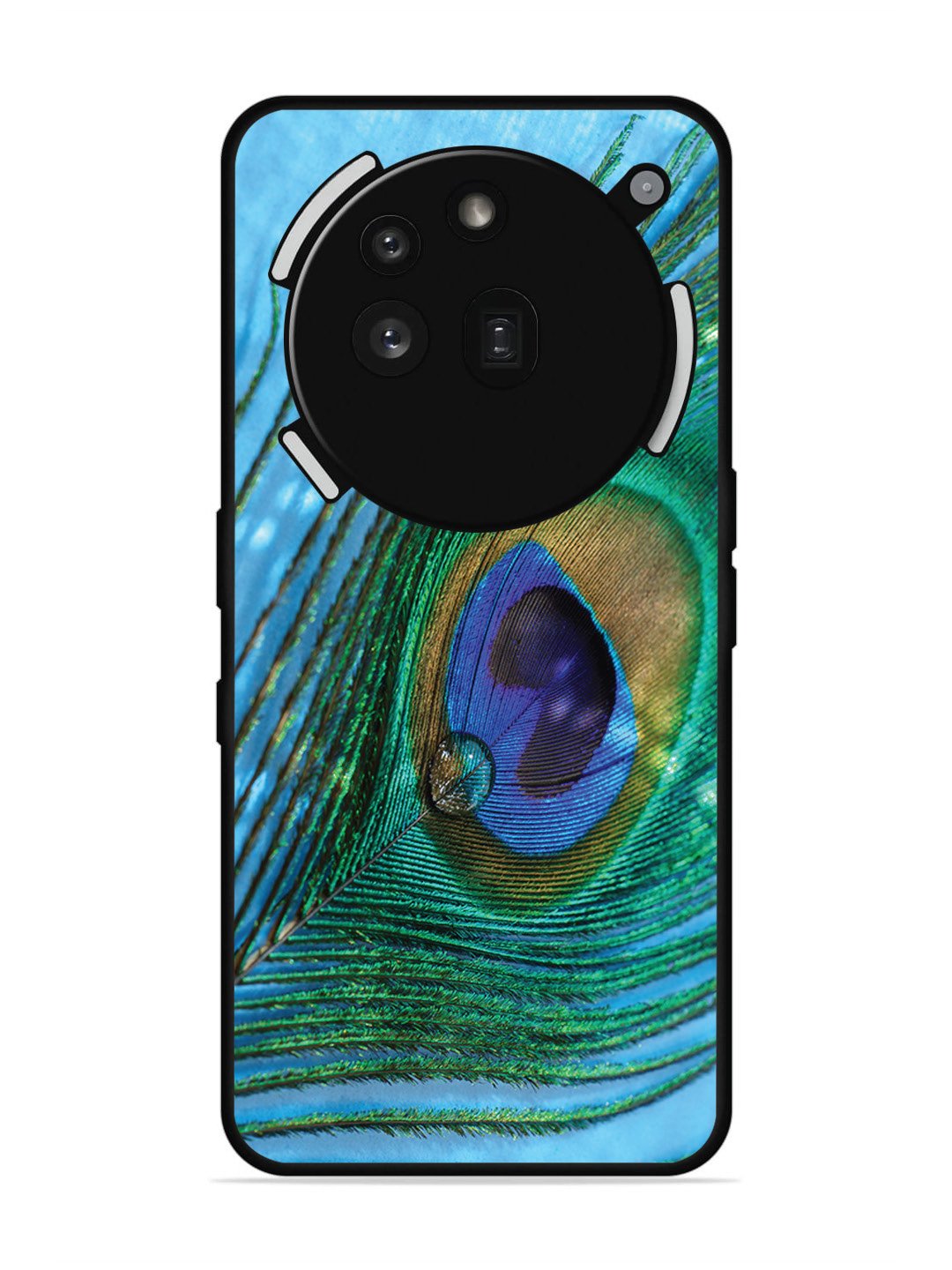 Nothing Phone 3a Pro 5G A drop on Peacock Feather