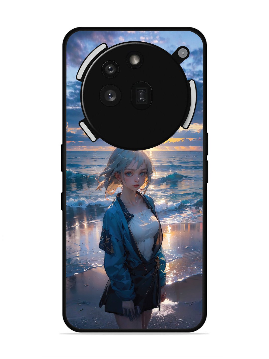 Nothing Phone 3a Pro 5G Anime Girl Beach Ocean Waves