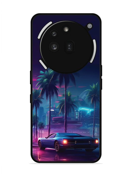 Nothing Phone 3a Pro 5G sunset-sports-car-city-palm-trees