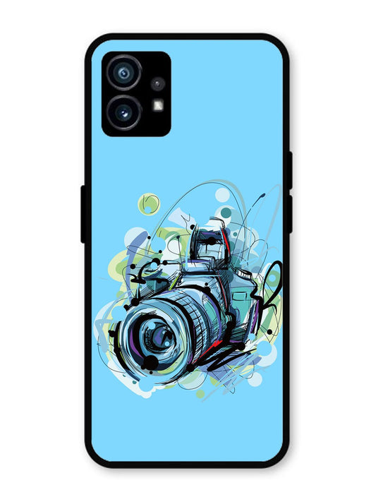 Nothing Phone 1 Camera Blue Background