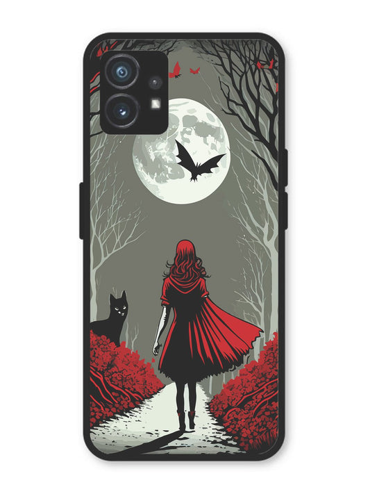 Nothing Phone 1 Scarlet Girl in Red Forest