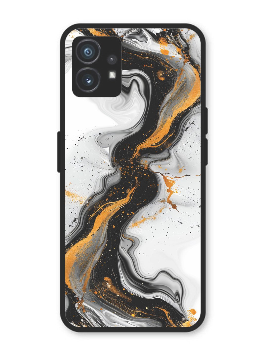 Nothing Phone 1 Black And Golden Marble Essence