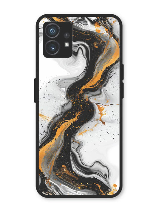 Nothing Phone 1 Black And Golden Marble Essence