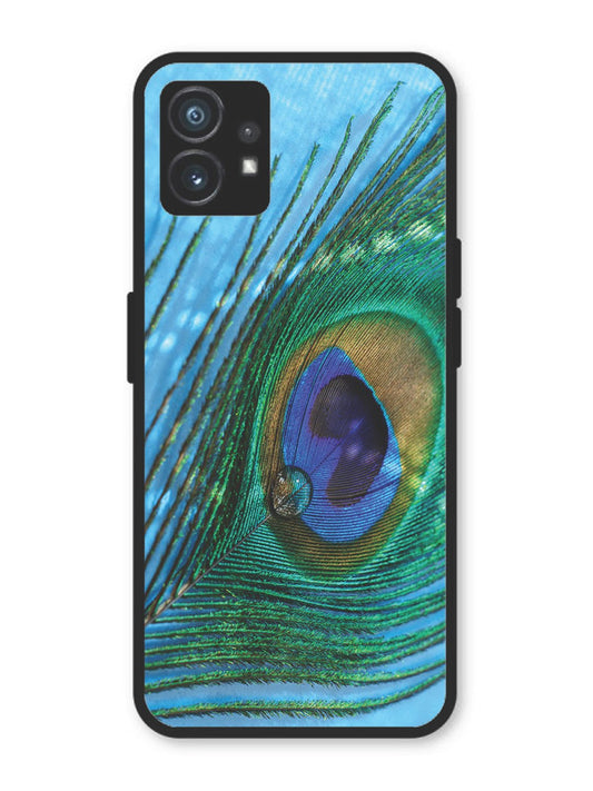 Nothing Phone 1 A drop on Peacock Feather