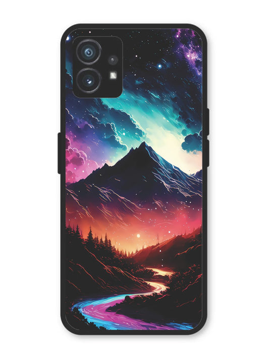 Nothing Phone 1 mountain-valley-Colorful-cloud-at-night