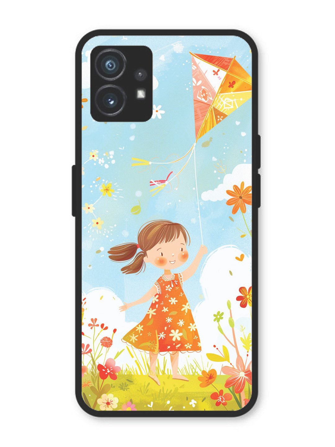 Nothing Phone 1 Little Girl Kite Flying