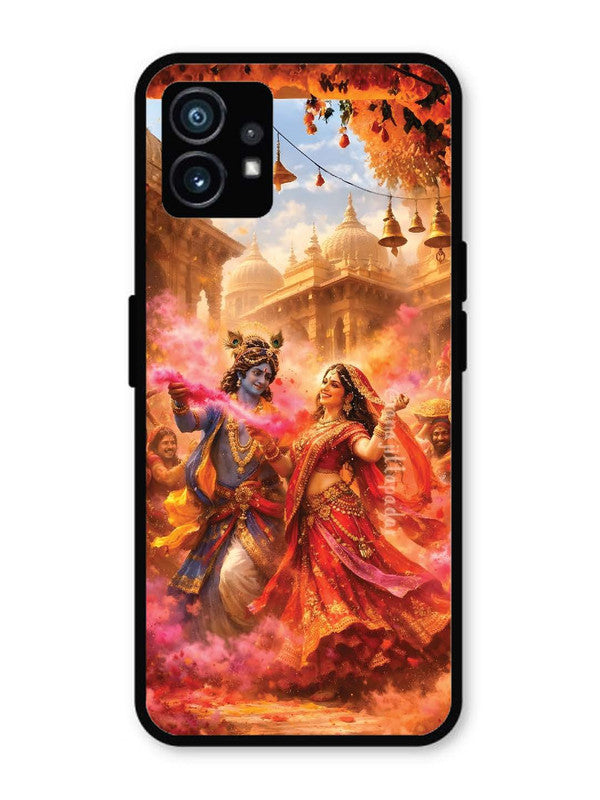 Nothing Phone 1 Radha Krishna Playing Holi