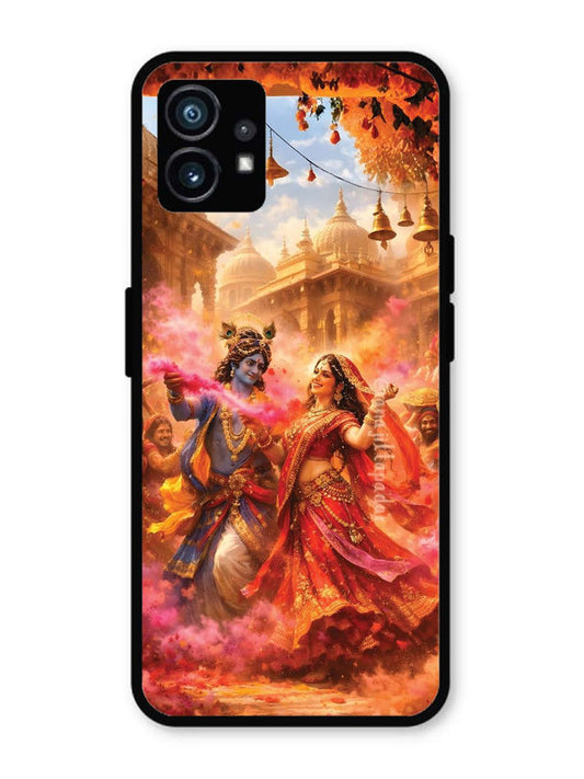 Nothing Phone 1 Radha Krishna Playing Holi