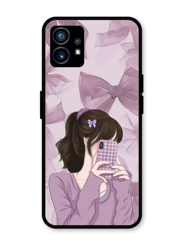 Nothing Phone 1 Pinky Girl taking selfie