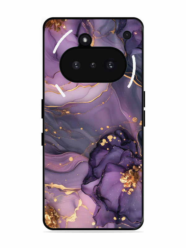 Nothing Phone 3A Royal Orchid Theme Marble