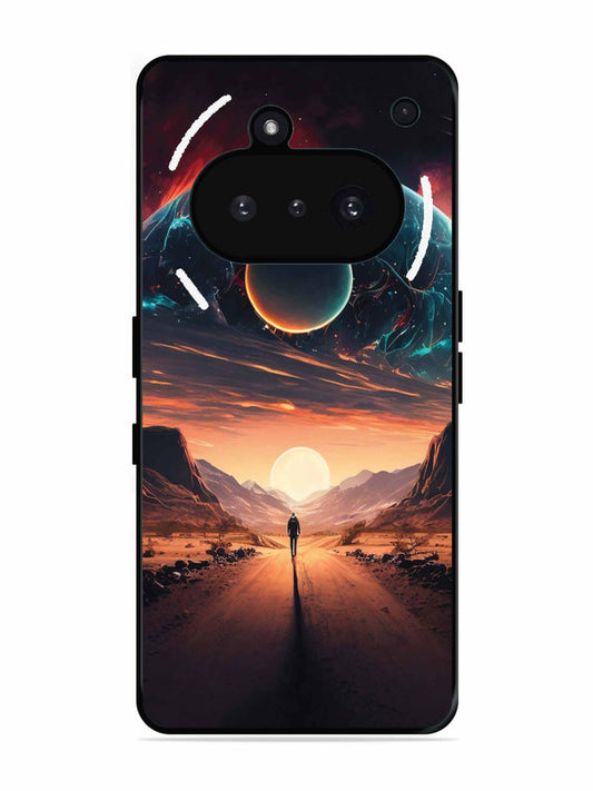 Nothing Phone 3A Sunset with space scene