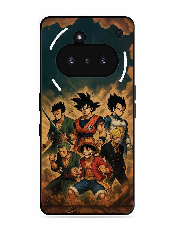 Nothing Phone 3A OnePiece n Dragon Ball Z in one team