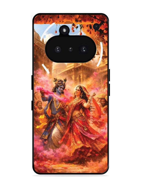Nothing Phone 3A Radha Krishna Playing Holi
