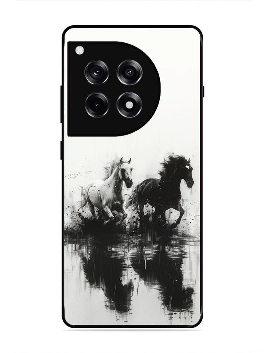 OnePlus 12R Black & White Horse