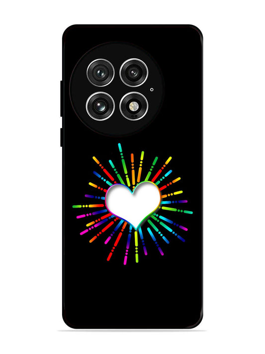 OnePlus 13 Colourful Heart on Black
