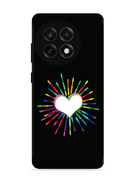 OnePlus 13R Colourful Heart on Black