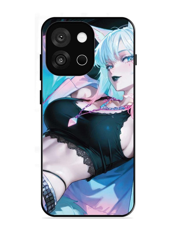 OnePlus 13s 5G anime girl fox headpohone white Hair