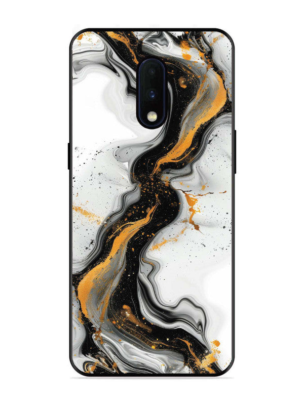 OnePlus 6T Black And Golden Marble Essence