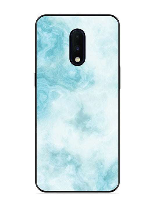 OnePlus 6T Light Blue with White Ocean Marble