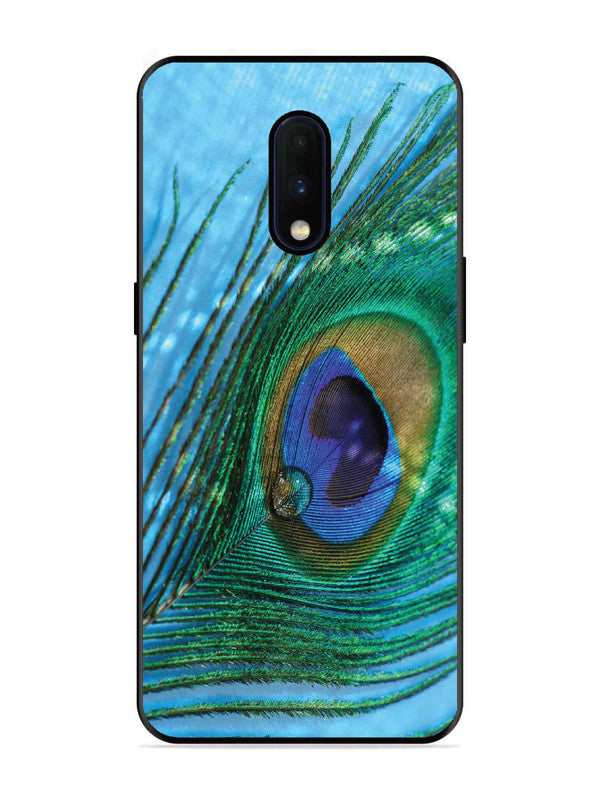 OnePlus 6T A drop on Peacock Feather