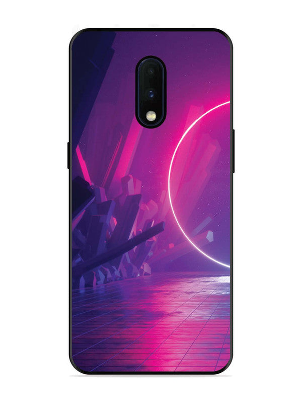 OnePlus 6T abstract with Neon Light