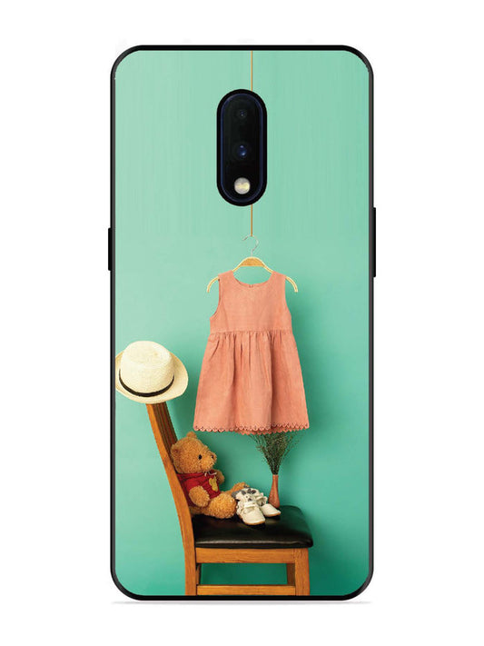 OnePlus 6T Trendy dress for girl near toy bear