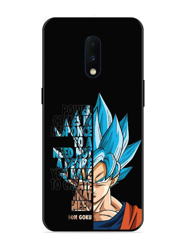 OnePlus 6T Son of Goku Blue Motivational Art