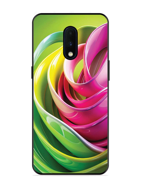 OnePlus 6T Vibrant Swirl Glossy Ribbon Art